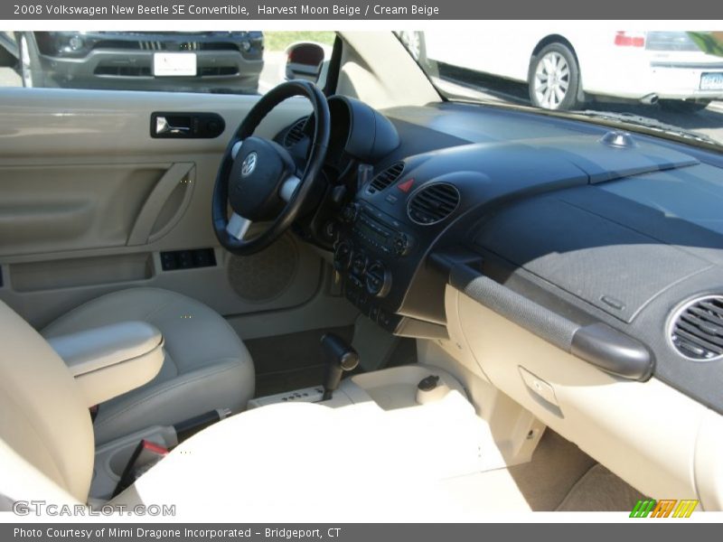 Harvest Moon Beige / Cream Beige 2008 Volkswagen New Beetle SE Convertible