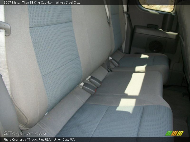 White / Steel Gray 2007 Nissan Titan SE King Cab 4x4