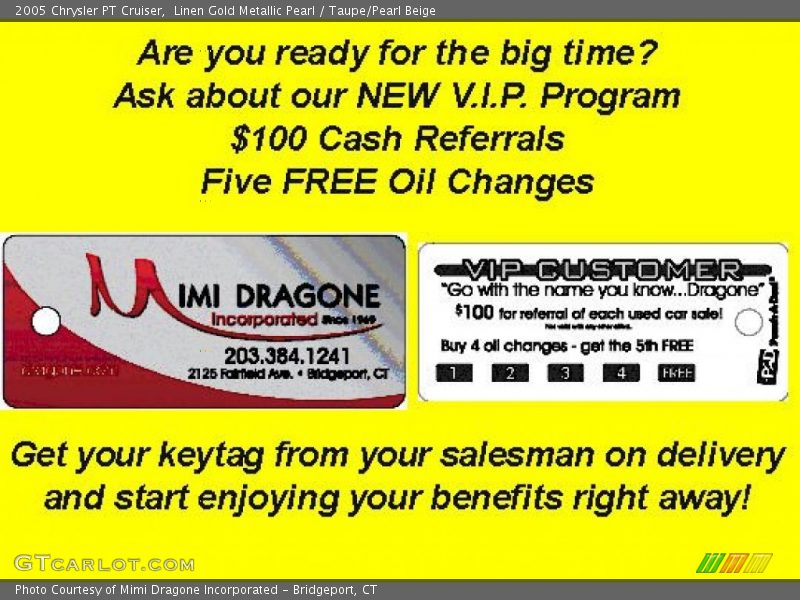 Linen Gold Metallic Pearl / Taupe/Pearl Beige 2005 Chrysler PT Cruiser