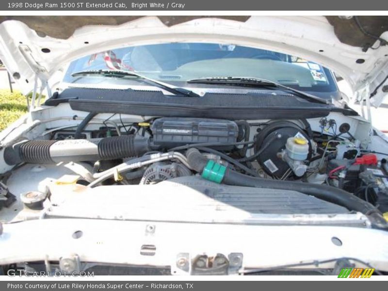 Bright White / Gray 1998 Dodge Ram 1500 ST Extended Cab