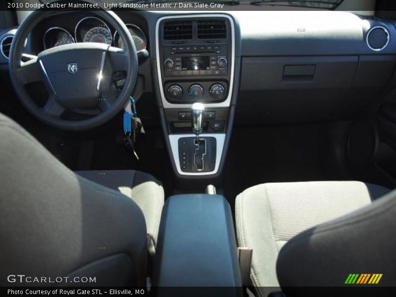 Light Sandstone Metallic / Dark Slate Gray 2010 Dodge Caliber Mainstreet