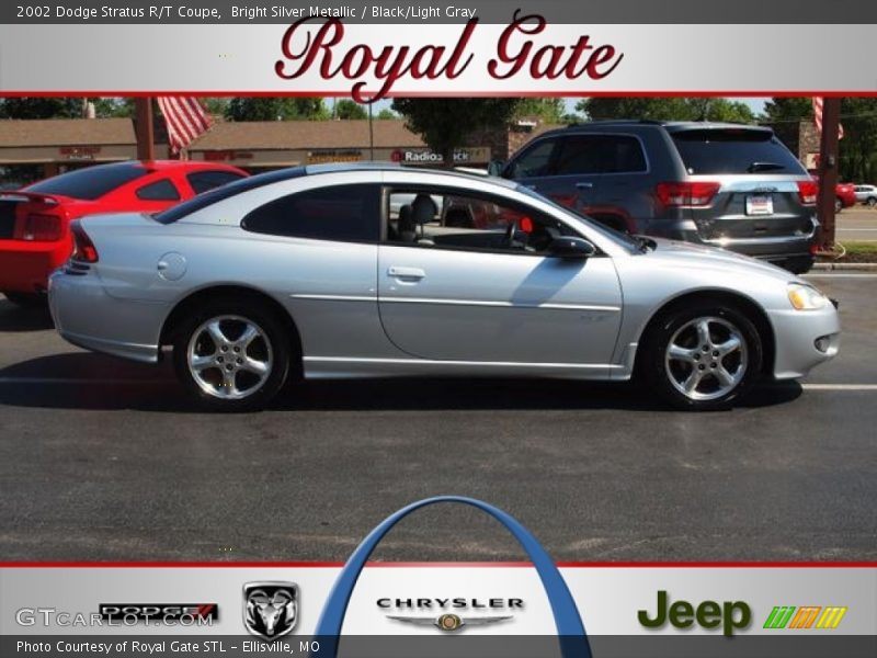 Bright Silver Metallic / Black/Light Gray 2002 Dodge Stratus R/T Coupe