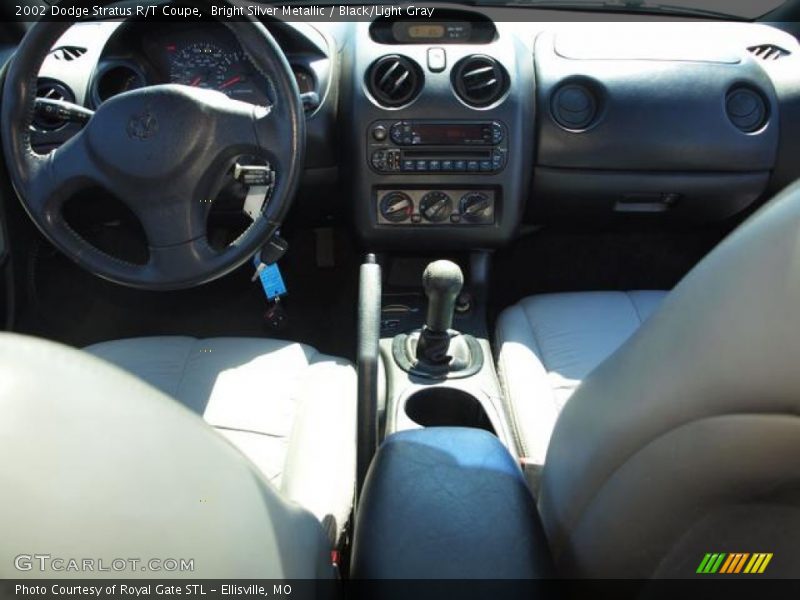 Bright Silver Metallic / Black/Light Gray 2002 Dodge Stratus R/T Coupe