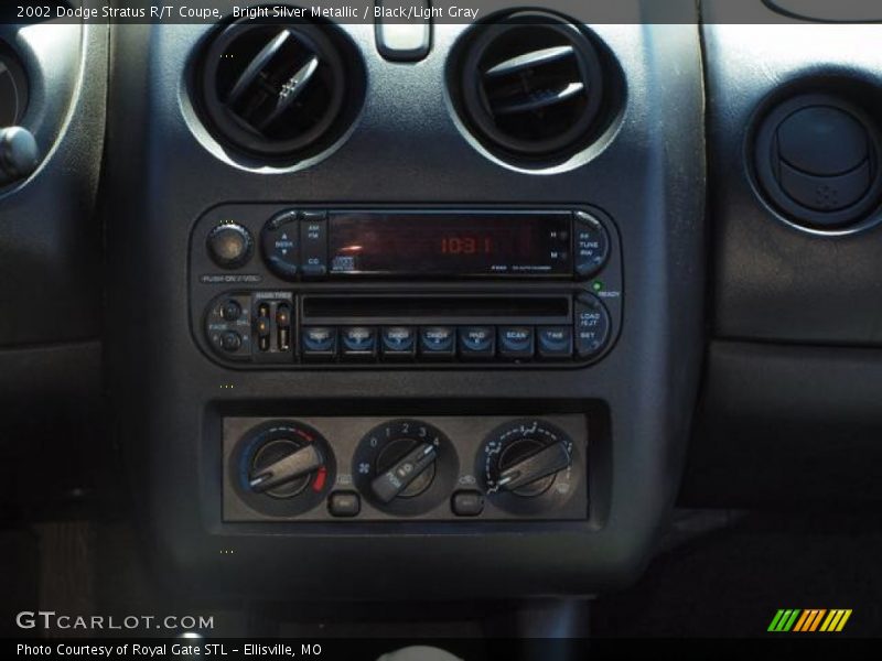 Bright Silver Metallic / Black/Light Gray 2002 Dodge Stratus R/T Coupe