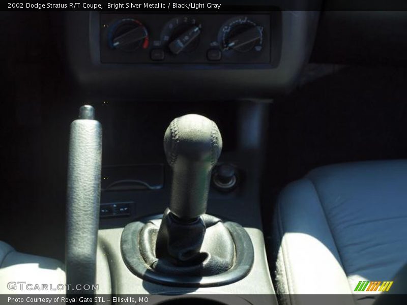 Bright Silver Metallic / Black/Light Gray 2002 Dodge Stratus R/T Coupe