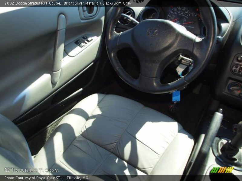 Bright Silver Metallic / Black/Light Gray 2002 Dodge Stratus R/T Coupe