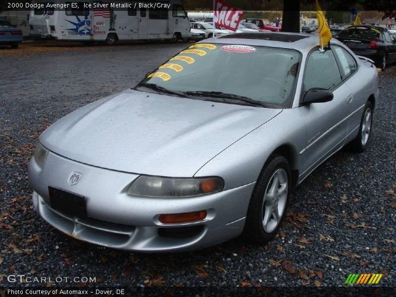 Ice Silver Metallic / Black/Gray 2000 Dodge Avenger ES