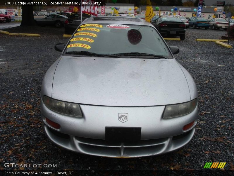 Ice Silver Metallic / Black/Gray 2000 Dodge Avenger ES