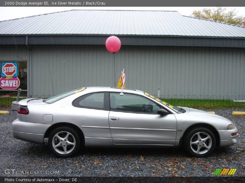 Ice Silver Metallic / Black/Gray 2000 Dodge Avenger ES