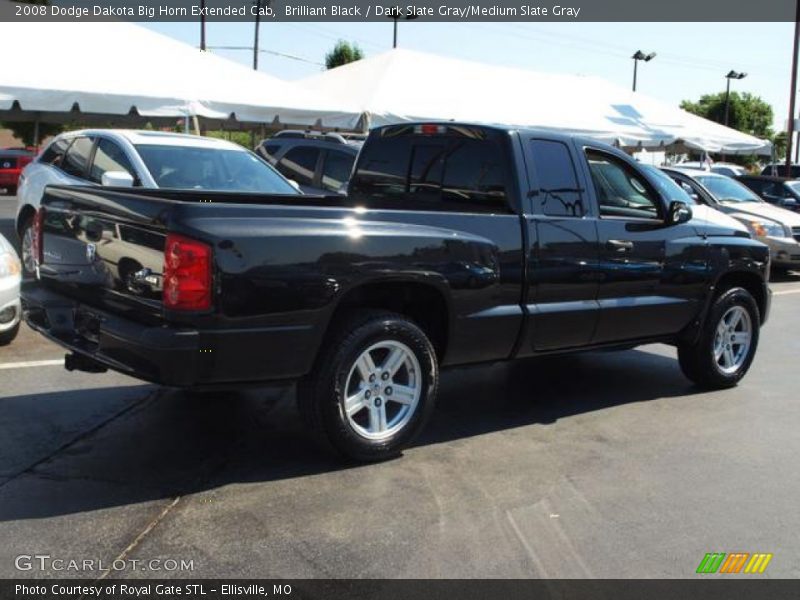 Brilliant Black / Dark Slate Gray/Medium Slate Gray 2008 Dodge Dakota Big Horn Extended Cab