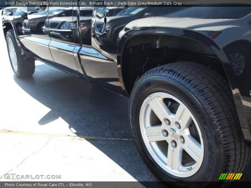 Brilliant Black / Dark Slate Gray/Medium Slate Gray 2008 Dodge Dakota Big Horn Extended Cab