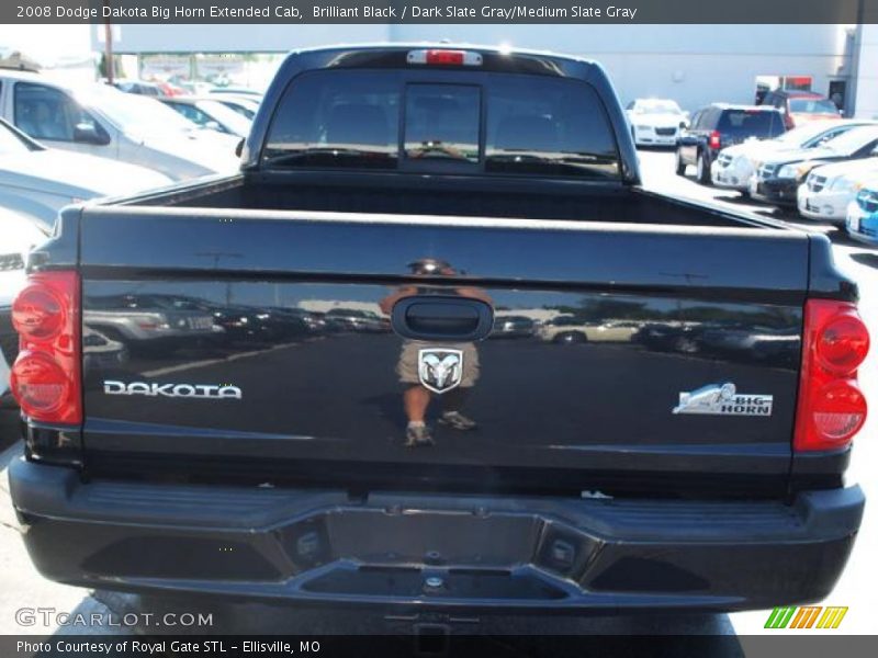 Brilliant Black / Dark Slate Gray/Medium Slate Gray 2008 Dodge Dakota Big Horn Extended Cab