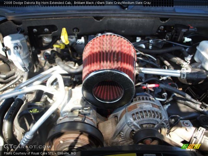 Brilliant Black / Dark Slate Gray/Medium Slate Gray 2008 Dodge Dakota Big Horn Extended Cab