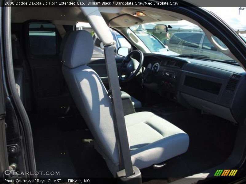 Brilliant Black / Dark Slate Gray/Medium Slate Gray 2008 Dodge Dakota Big Horn Extended Cab