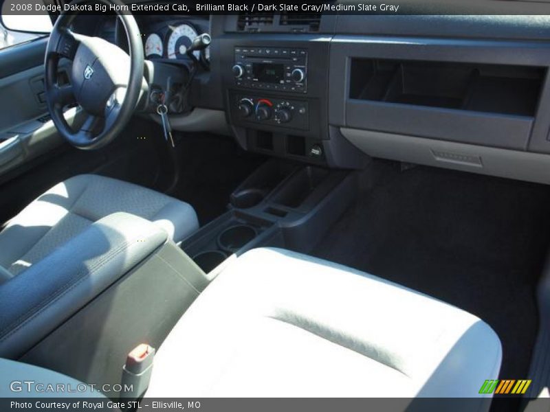 Brilliant Black / Dark Slate Gray/Medium Slate Gray 2008 Dodge Dakota Big Horn Extended Cab