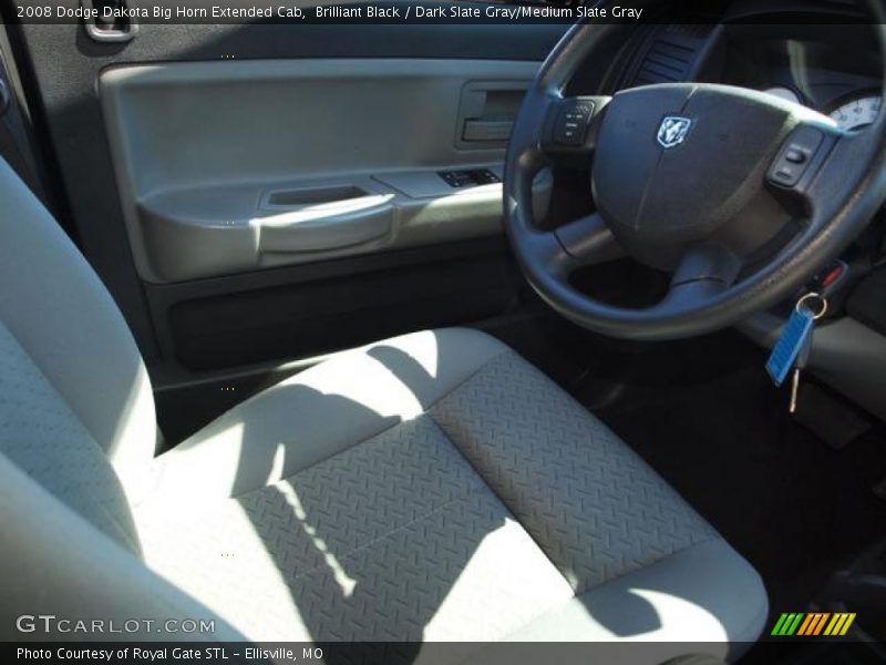 Brilliant Black / Dark Slate Gray/Medium Slate Gray 2008 Dodge Dakota Big Horn Extended Cab