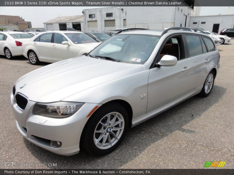 Titanium Silver Metallic / Chestnut Brown Dakota Leather 2010 BMW 3 Series 328i xDrive Sports Wagon