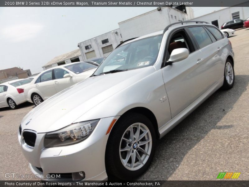 Titanium Silver Metallic / Chestnut Brown Dakota Leather 2010 BMW 3 Series 328i xDrive Sports Wagon