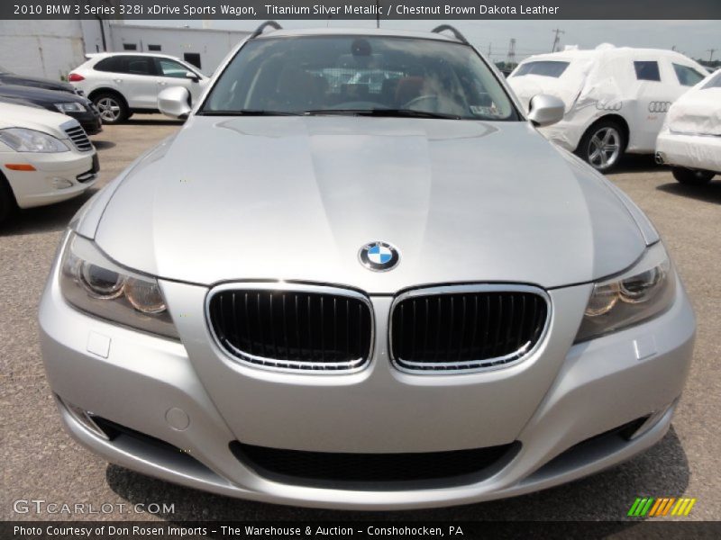 Titanium Silver Metallic / Chestnut Brown Dakota Leather 2010 BMW 3 Series 328i xDrive Sports Wagon