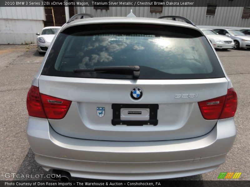 Titanium Silver Metallic / Chestnut Brown Dakota Leather 2010 BMW 3 Series 328i xDrive Sports Wagon