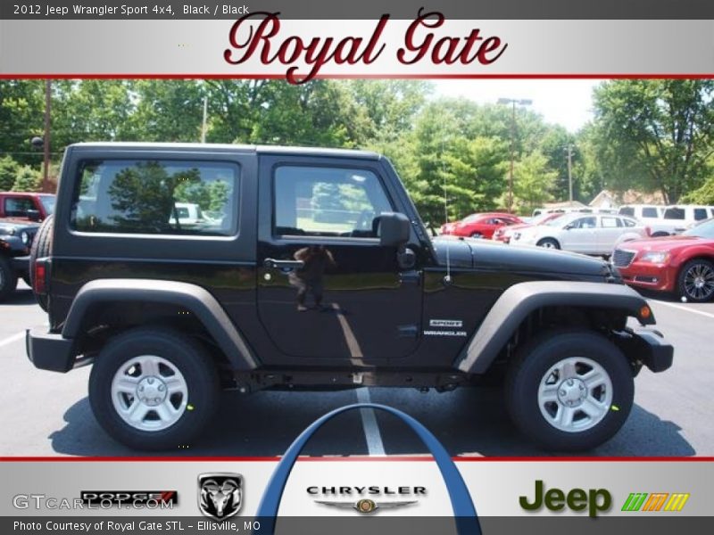 Black / Black 2012 Jeep Wrangler Sport 4x4