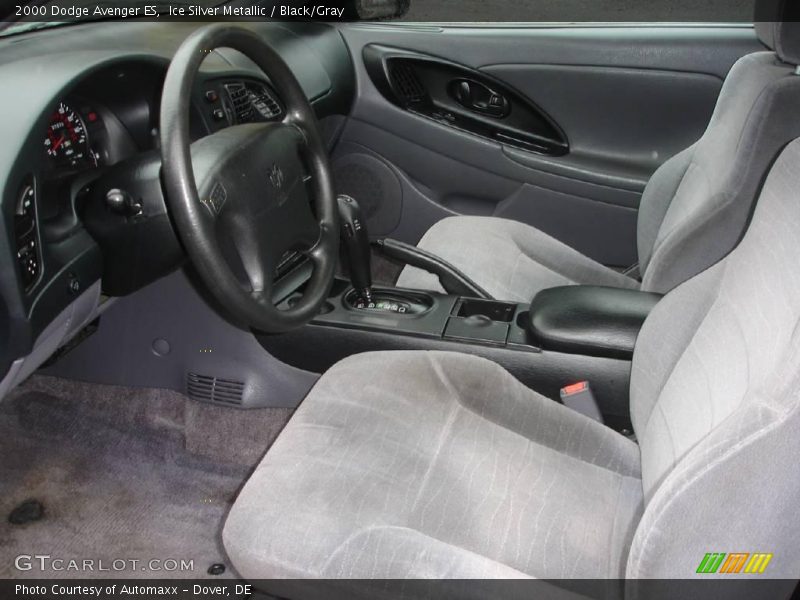 Ice Silver Metallic / Black/Gray 2000 Dodge Avenger ES