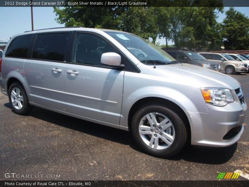 Bright Silver Metallic / Black/Light Graystone 2012 Dodge Grand Caravan SXT