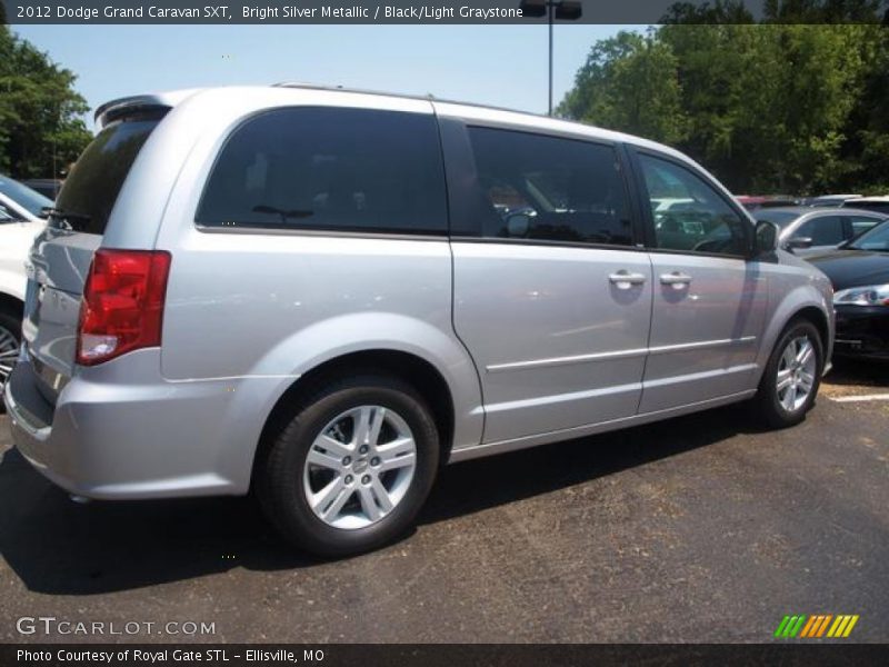 Bright Silver Metallic / Black/Light Graystone 2012 Dodge Grand Caravan SXT