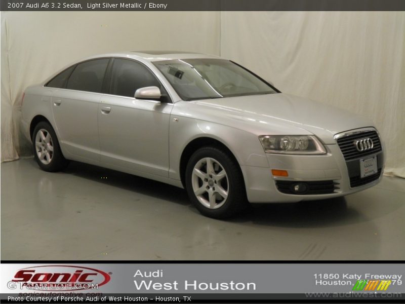 Light Silver Metallic / Ebony 2007 Audi A6 3.2 Sedan
