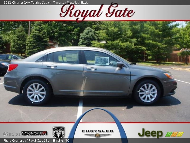 Tungsten Metallic / Black 2012 Chrysler 200 Touring Sedan