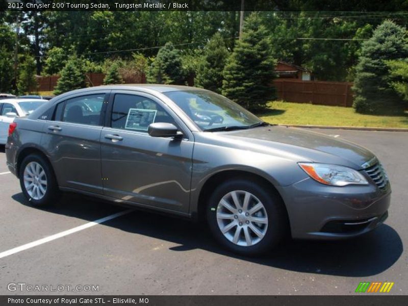Tungsten Metallic / Black 2012 Chrysler 200 Touring Sedan