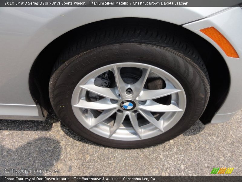 Titanium Silver Metallic / Chestnut Brown Dakota Leather 2010 BMW 3 Series 328i xDrive Sports Wagon