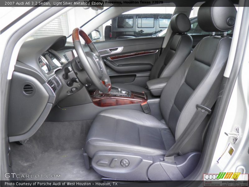 Light Silver Metallic / Ebony 2007 Audi A6 3.2 Sedan