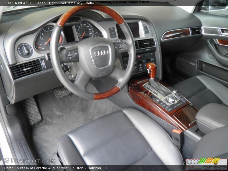 Light Silver Metallic / Ebony 2007 Audi A6 3.2 Sedan