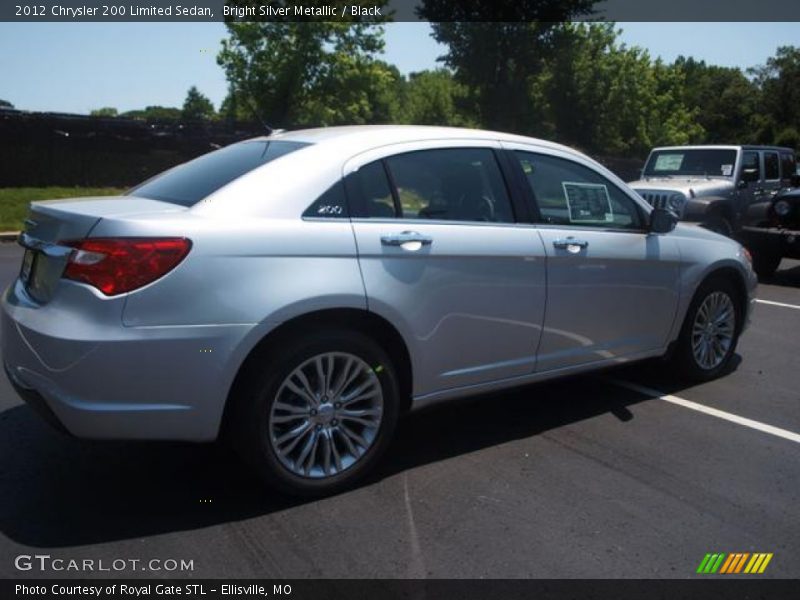 Bright Silver Metallic / Black 2012 Chrysler 200 Limited Sedan