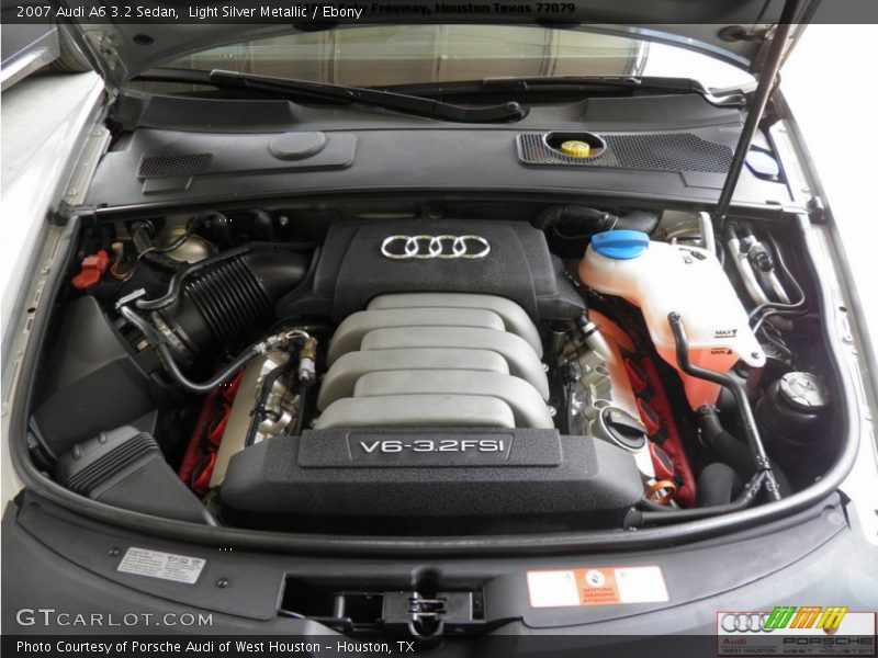 Light Silver Metallic / Ebony 2007 Audi A6 3.2 Sedan
