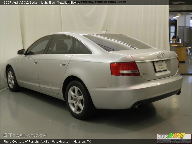 Light Silver Metallic / Ebony 2007 Audi A6 3.2 Sedan