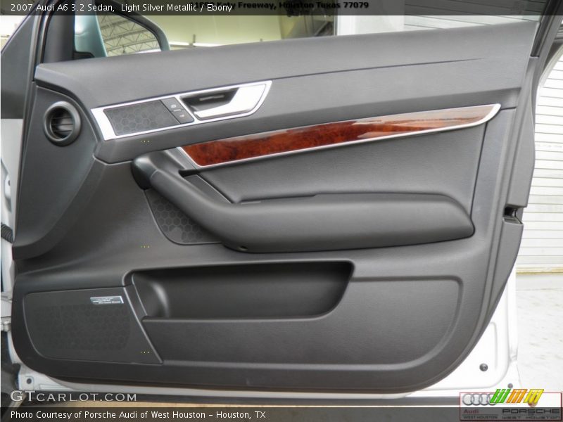 Light Silver Metallic / Ebony 2007 Audi A6 3.2 Sedan