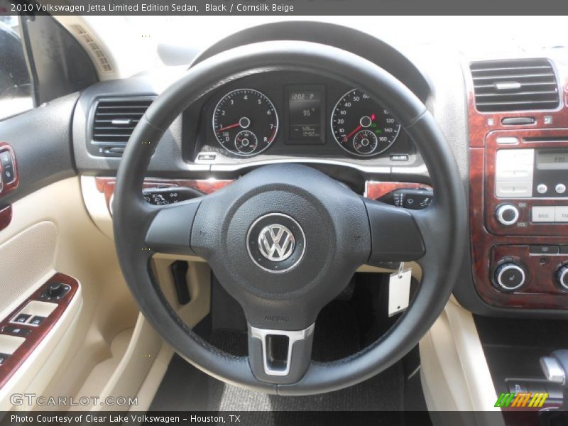 Black / Cornsilk Beige 2010 Volkswagen Jetta Limited Edition Sedan