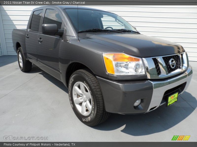 Smoke Gray / Charcoal 2011 Nissan Titan SV Crew Cab