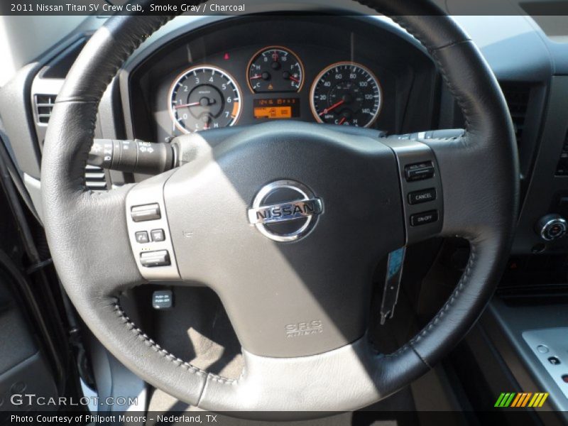 Smoke Gray / Charcoal 2011 Nissan Titan SV Crew Cab