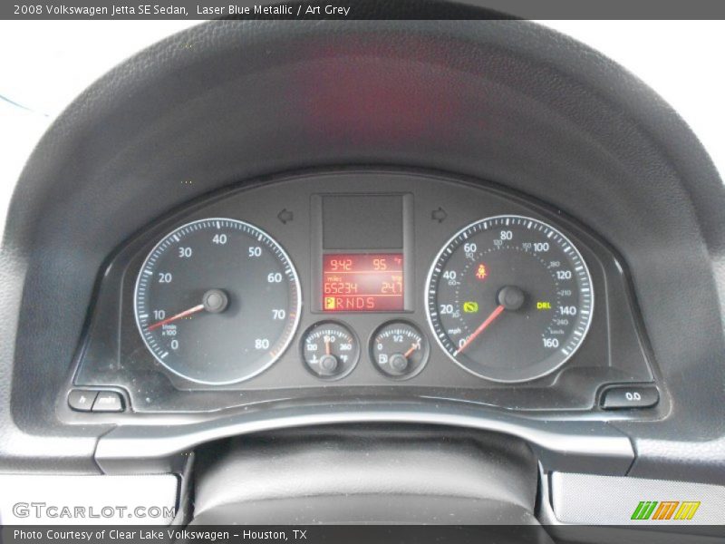 Laser Blue Metallic / Art Grey 2008 Volkswagen Jetta SE Sedan