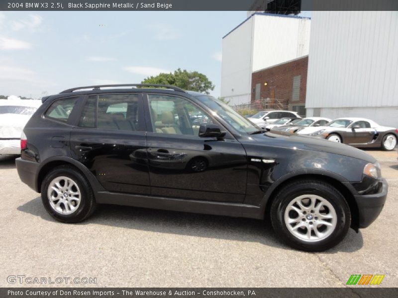 Black Sapphire Metallic / Sand Beige 2004 BMW X3 2.5i