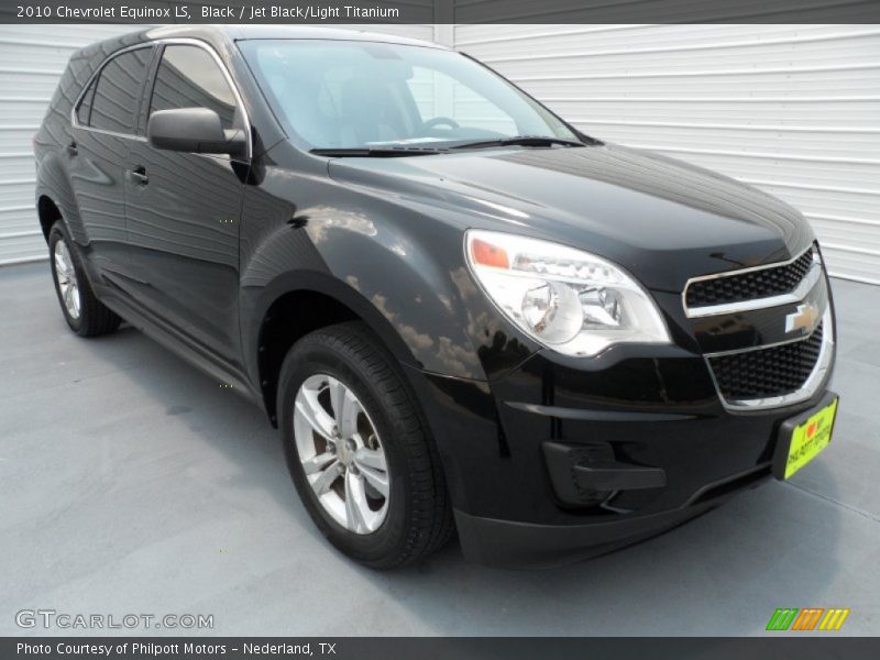 Black / Jet Black/Light Titanium 2010 Chevrolet Equinox LS