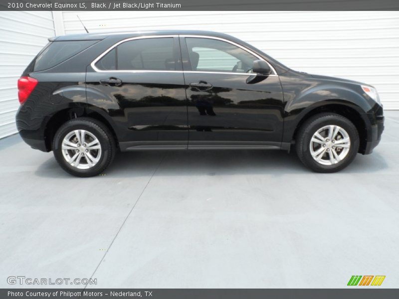 Black / Jet Black/Light Titanium 2010 Chevrolet Equinox LS