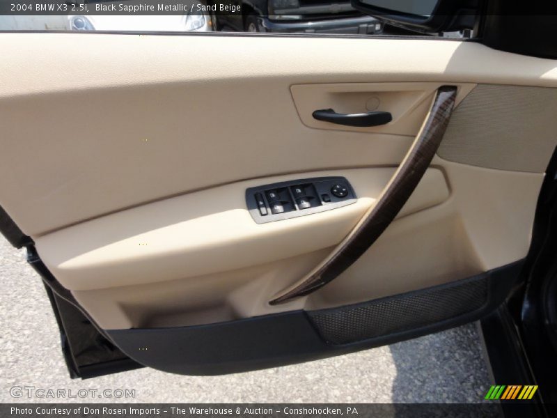 Black Sapphire Metallic / Sand Beige 2004 BMW X3 2.5i