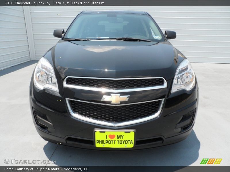 Black / Jet Black/Light Titanium 2010 Chevrolet Equinox LS