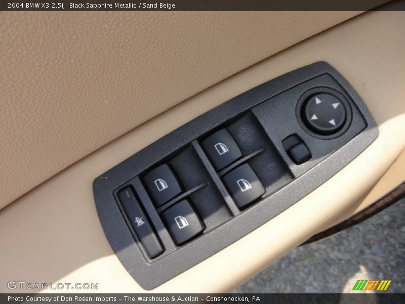 Black Sapphire Metallic / Sand Beige 2004 BMW X3 2.5i