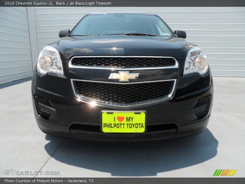 Black / Jet Black/Light Titanium 2010 Chevrolet Equinox LS