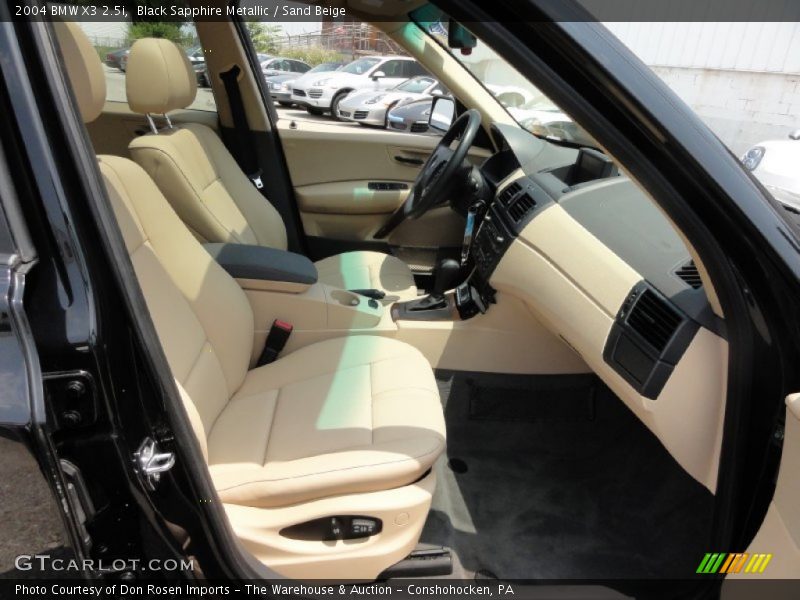Black Sapphire Metallic / Sand Beige 2004 BMW X3 2.5i